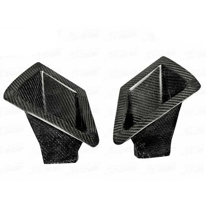 Real Carbon Fiber Front Bumper Air Vents Replace For Nissan 370Z 2009-2021