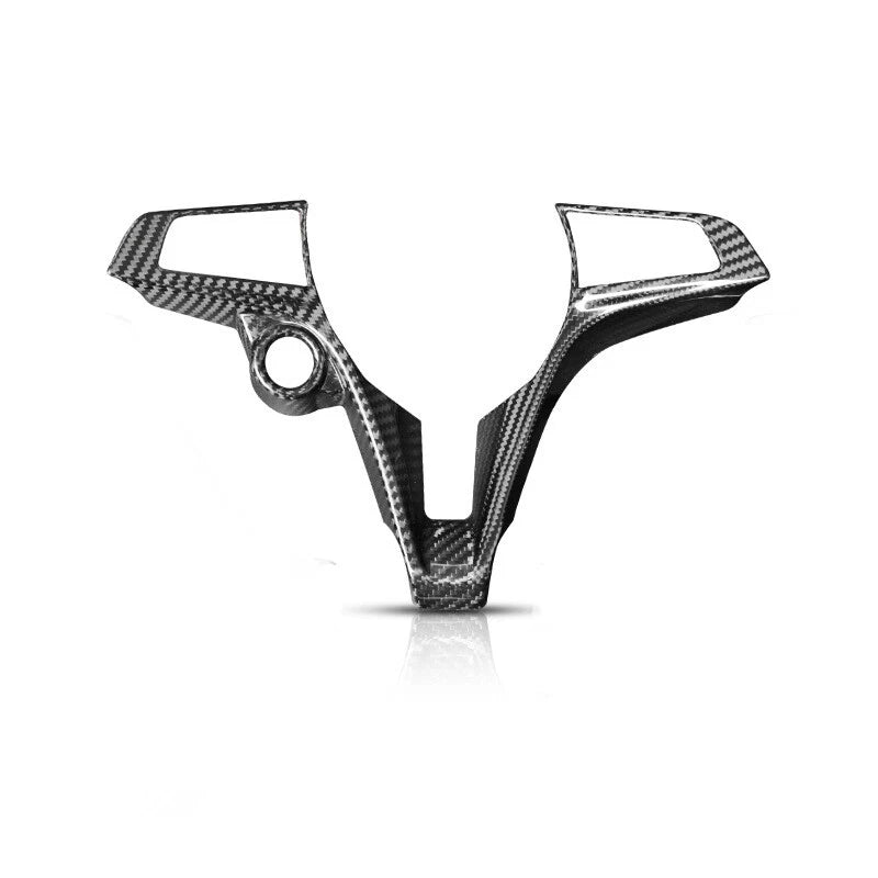 Carbon Fiber Steering Wheel Cover Trim for Alfa Romeo Giulia 2017-2019