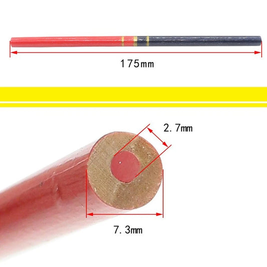 10PCS Double Colored Pencils Carpenter Special-Purpose Pencils Drawing-Pencil