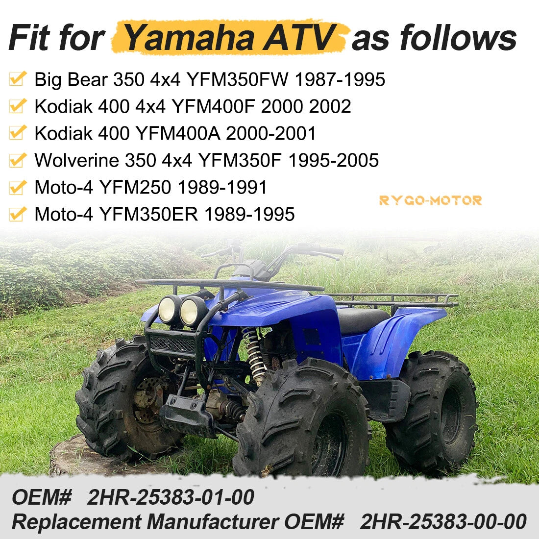 Rear Wheel Hubs 2 x for Yamaha Big Bear 350 YFM350FW Wolverine 350 YFM350FX 4x4