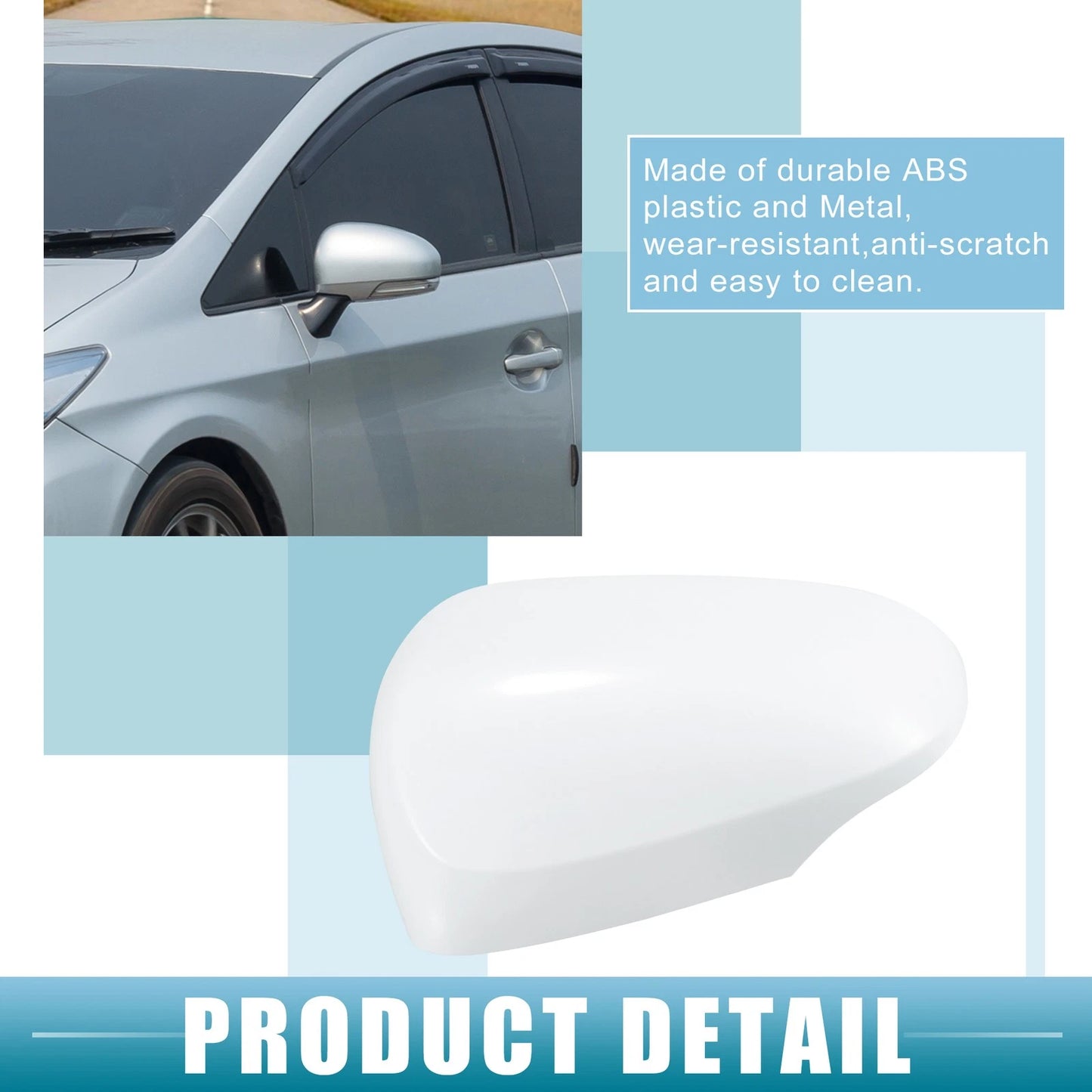 Left Rearview Mirror Cover for Toyota Prius C (2012–2018)