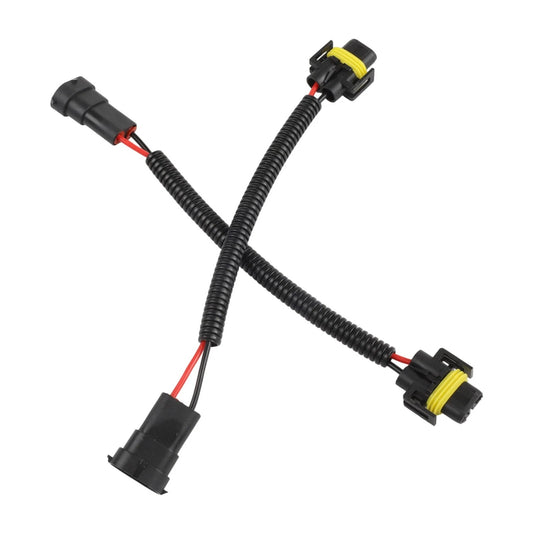 2 x Adapter Wiring Harness Plugs Prewired M/F H11 H8 H9
