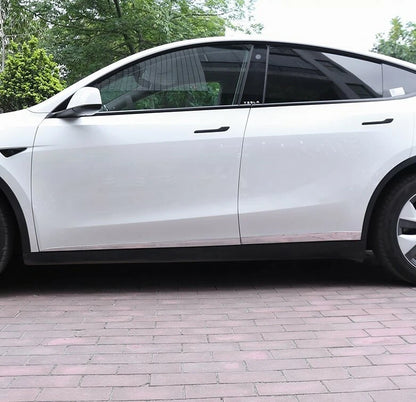 Chrome Door Body Side Molding Cover Trim for Tesla Model Y (2020-2023)