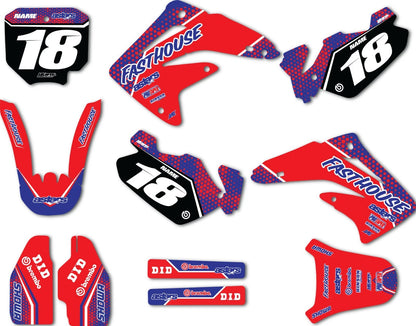 Custom Graphics Full Kit for Honda CR 85 (2002-2014) Clipper Style Stickers