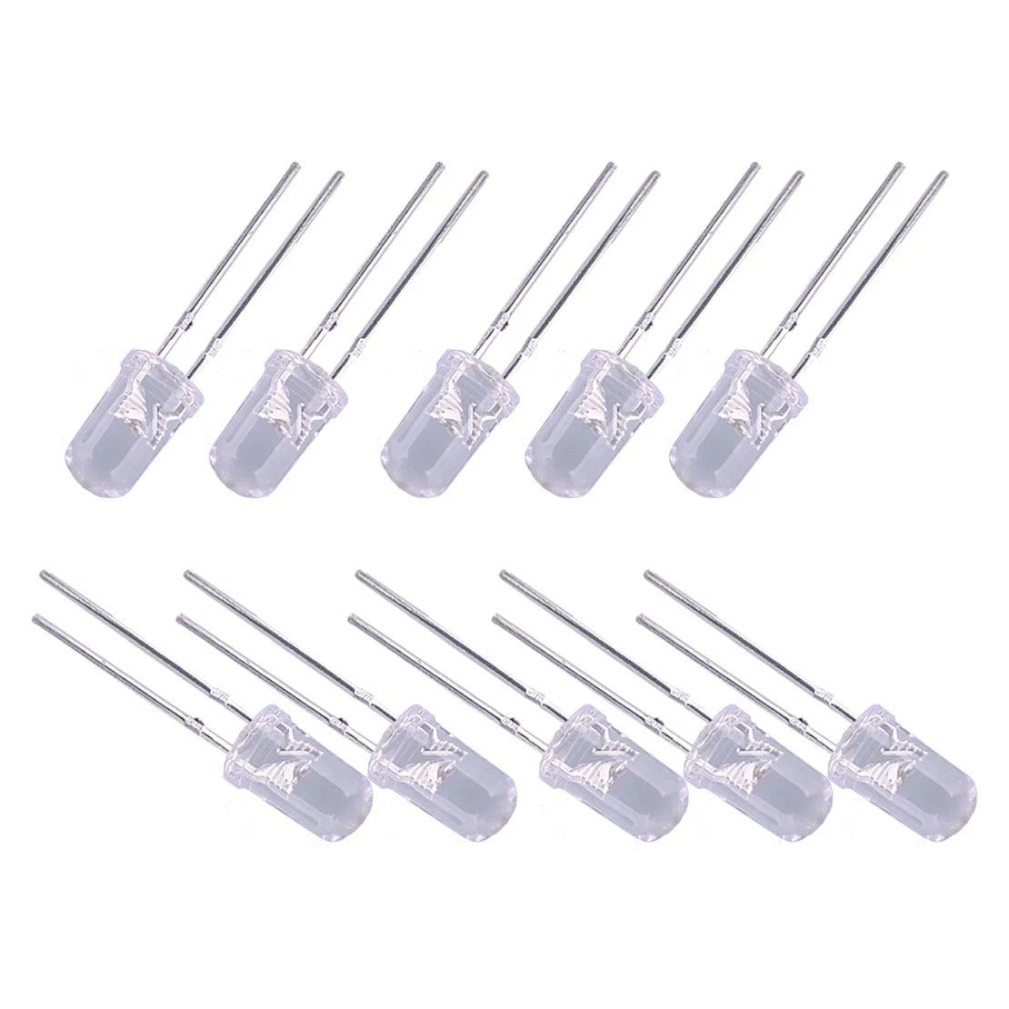 50pcs 5mm Red LED Bulbs for Instrument Gauge Cluster Dash Light