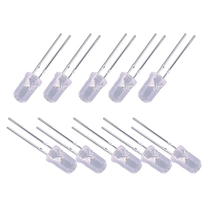 50pcs 5mm Red LED Bulbs for Instrument Gauge Cluster Dash Light