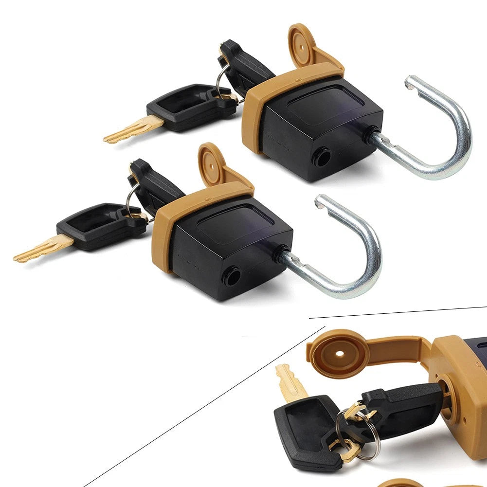Fuel Cap Cover Lock & Padlock with 2 Keys for Caterpillar CAT