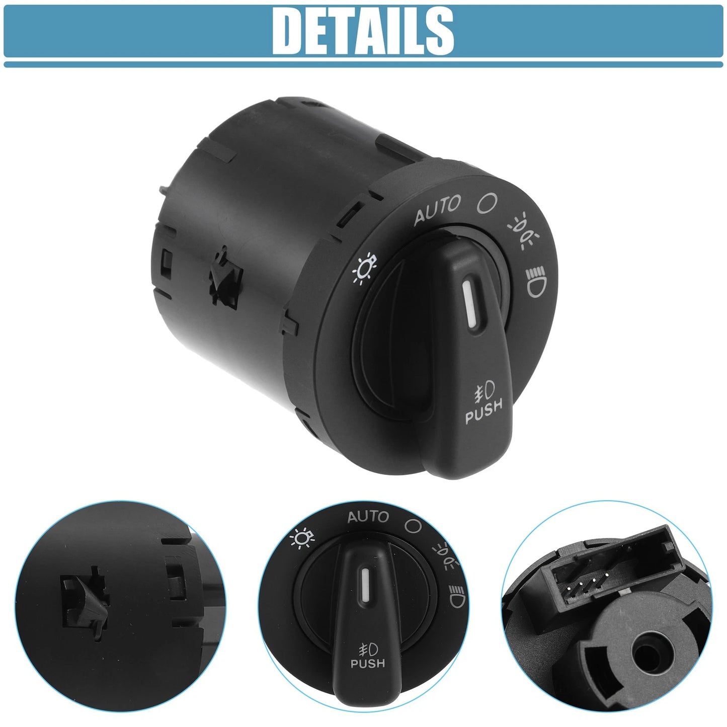 Headlight Switch / Dimmer for Dodge Durango Black