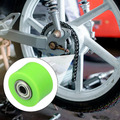 8mm Drive Chain Pulley Roller Slider Tensioner Rubber Wheel for Motorcycle