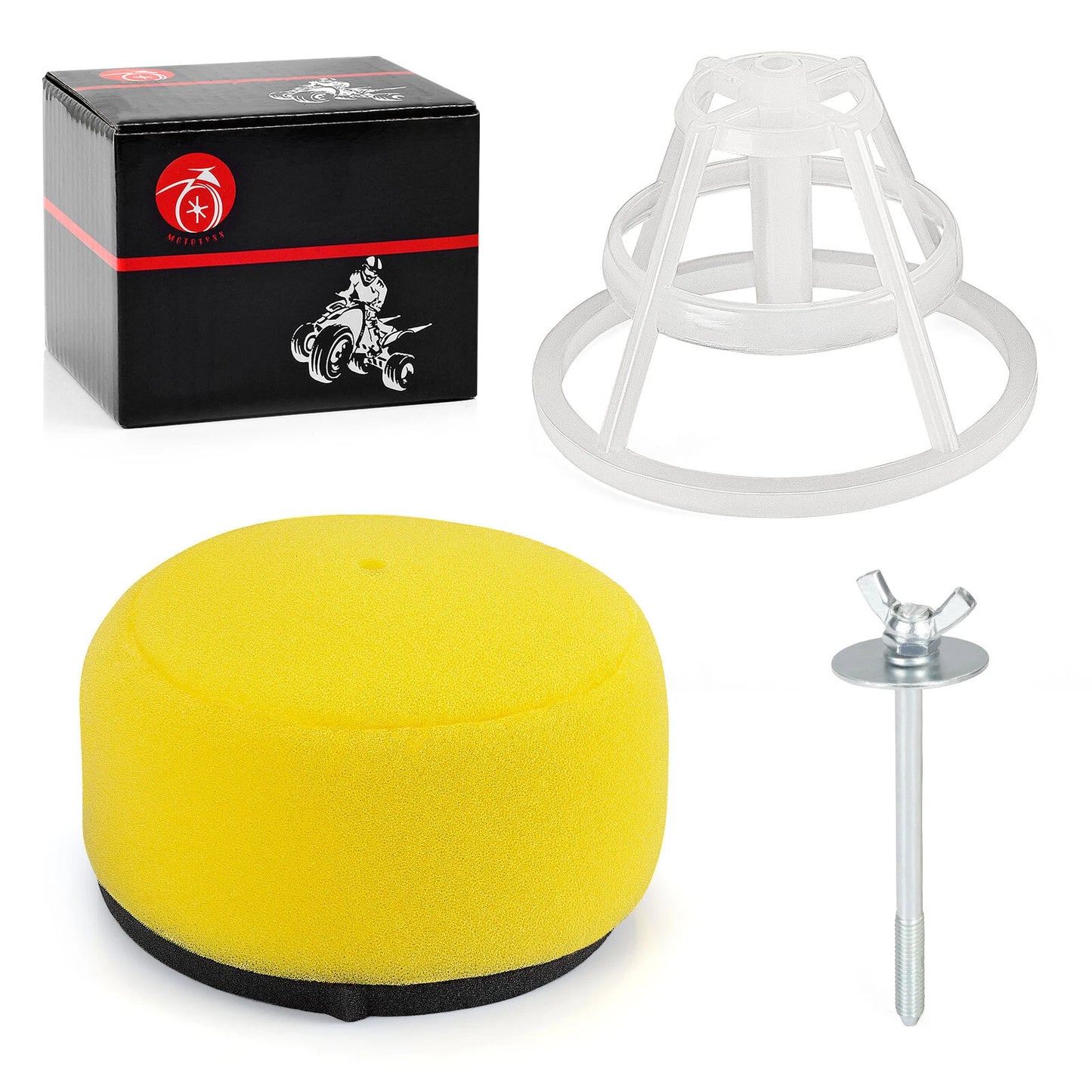 Air Filter w/ Gage Holder Bolt Kit for Kawasaki KX65/Suzuki RM65