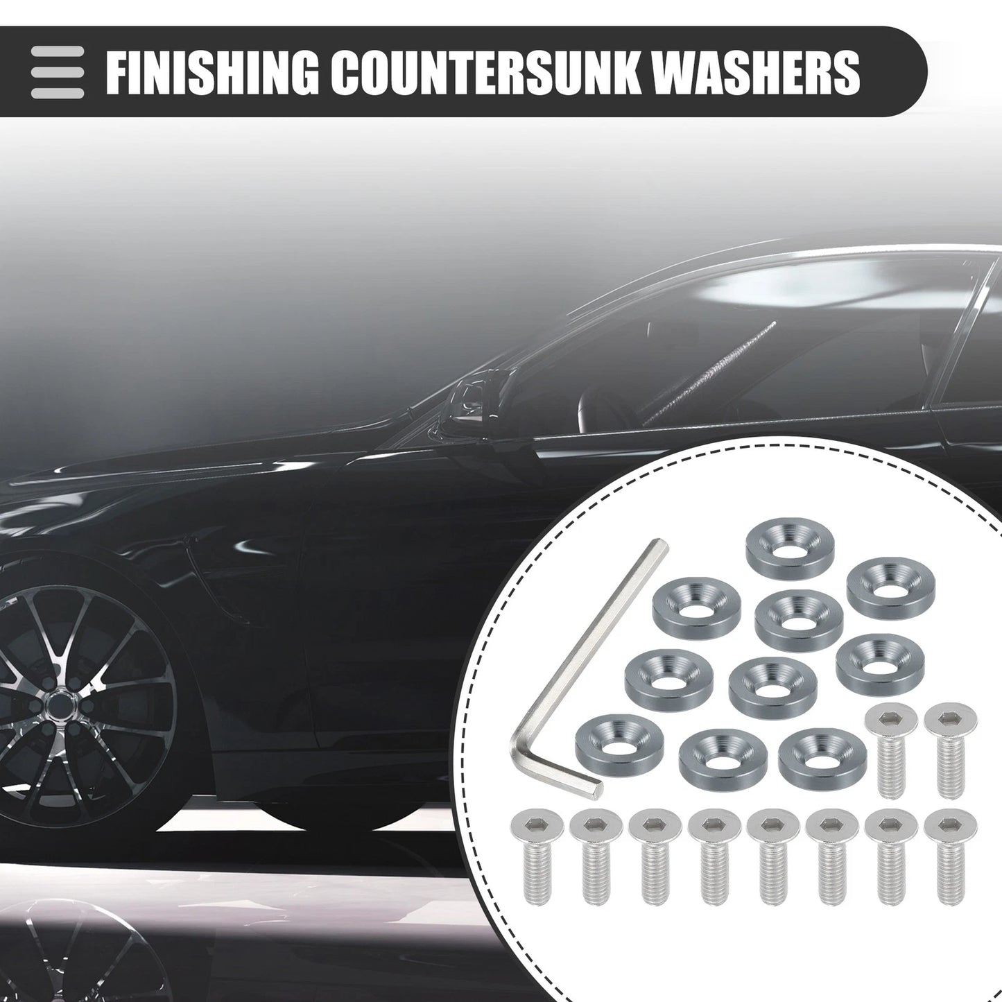 Washers / Finishing Countersunk Dress Up Tool Kit for Motorcycle