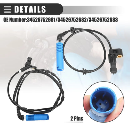 ABS Sensor Set for BMW 325Ci (2001-2006) - 4 x Front & Rear Sensors