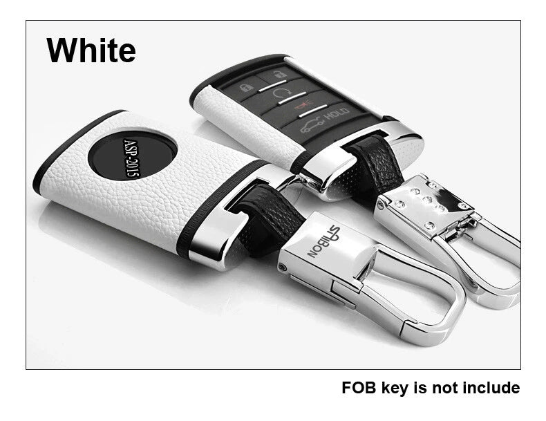 Remote Leather FOB Key Case Protect Shell Fit For CADILLAC SRX XTS CTS ATS CT5