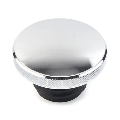 Chrome Fuel Tank Gas Cap Cover for Harley Dyna, Road King, Heritage, Softail (2000-2023)