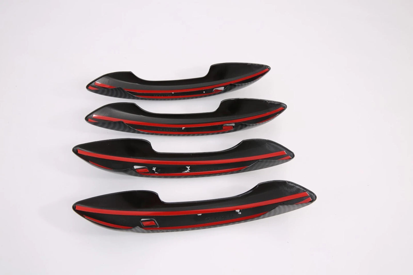 Carbon Fiber Smartkey Door Handle Lid Cover Trim for Hyundai Sonata (2020-2023)
