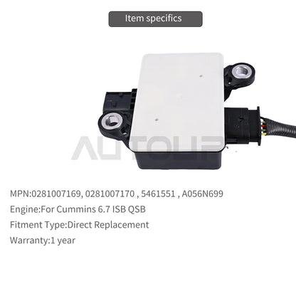 Exhaust / 1x / Exhaust Particulate Sensor for Cummins 6.7 ISB QSB