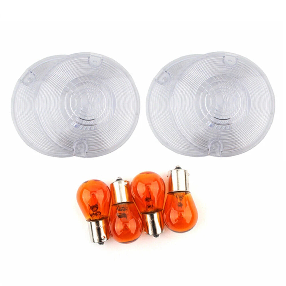 Clear Lens Covers for Harley Davidson Glide Front Rear Turn Signal Lights
