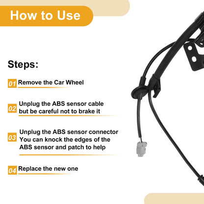 ABS Wheel Speed Sensor Front Right for Infiniti G20 (1999 - 2002)