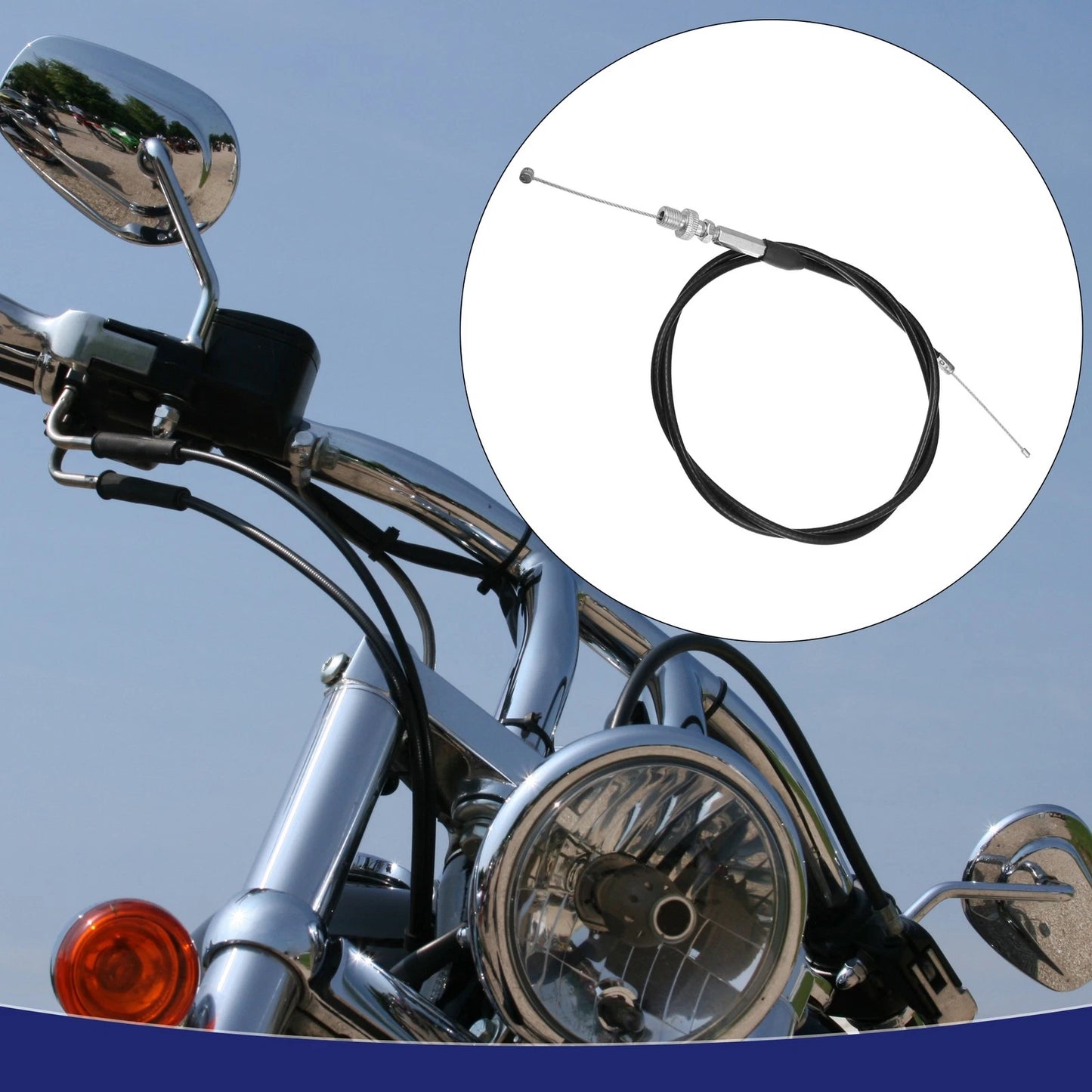 Throttle Cable / 120cm / Motorcycle Throttle Cable for ATV Quad Bike 50cc-250cc