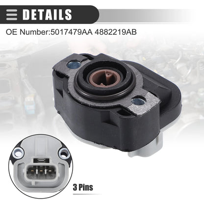 Throttle Position Sensor for Dodge (Plastic, Black)