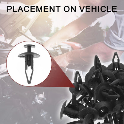 100 Pcs Front Fender Skirt Clips for Ford Edge, Escort (2007-2014, 1981-2003)