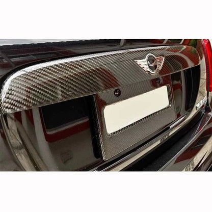 DRY Carbon Fiber Rear Trunk Tailgate Handle Panel Trim for Mini F55-57 2018-23
