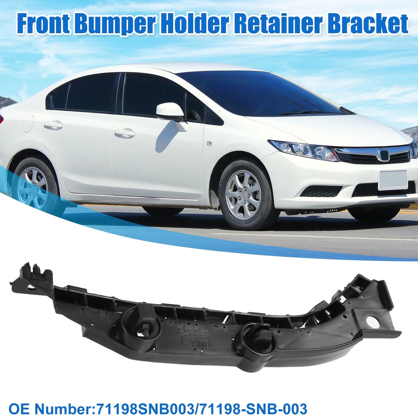 Left Side Front Bumper Mounting Bracket for Honda Civic (2005-2011)