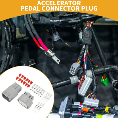 1 Set 6 Pin Accelerator Pedal Connector Plug for Toyota