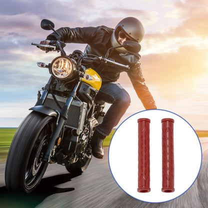 3/8" 10mm Brake Lever Cover Sleeve for Motorcycle Wine Red 1 Pair
