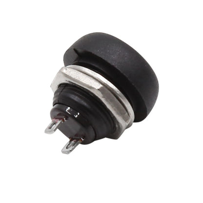 12V-24V 12mm White Round 2-Terminal Push Button Switch for Car/Motorcycle