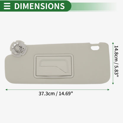 Left Sun Visor with Mirror for Chevrolet Cruze (2011-2016)