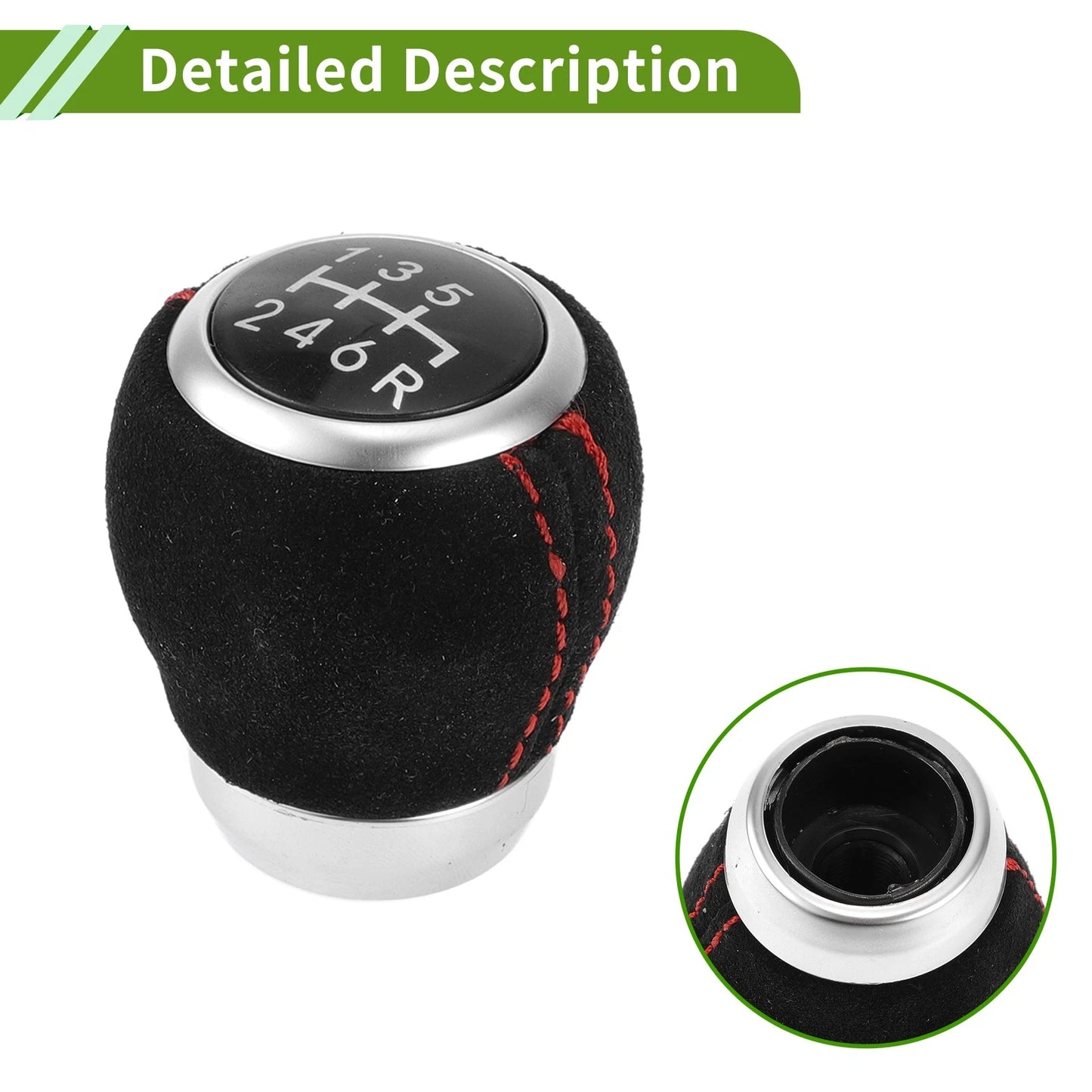 6 Speed Manual Gear Shift Knob for Subaru Impreza STI (2009-2018) Black