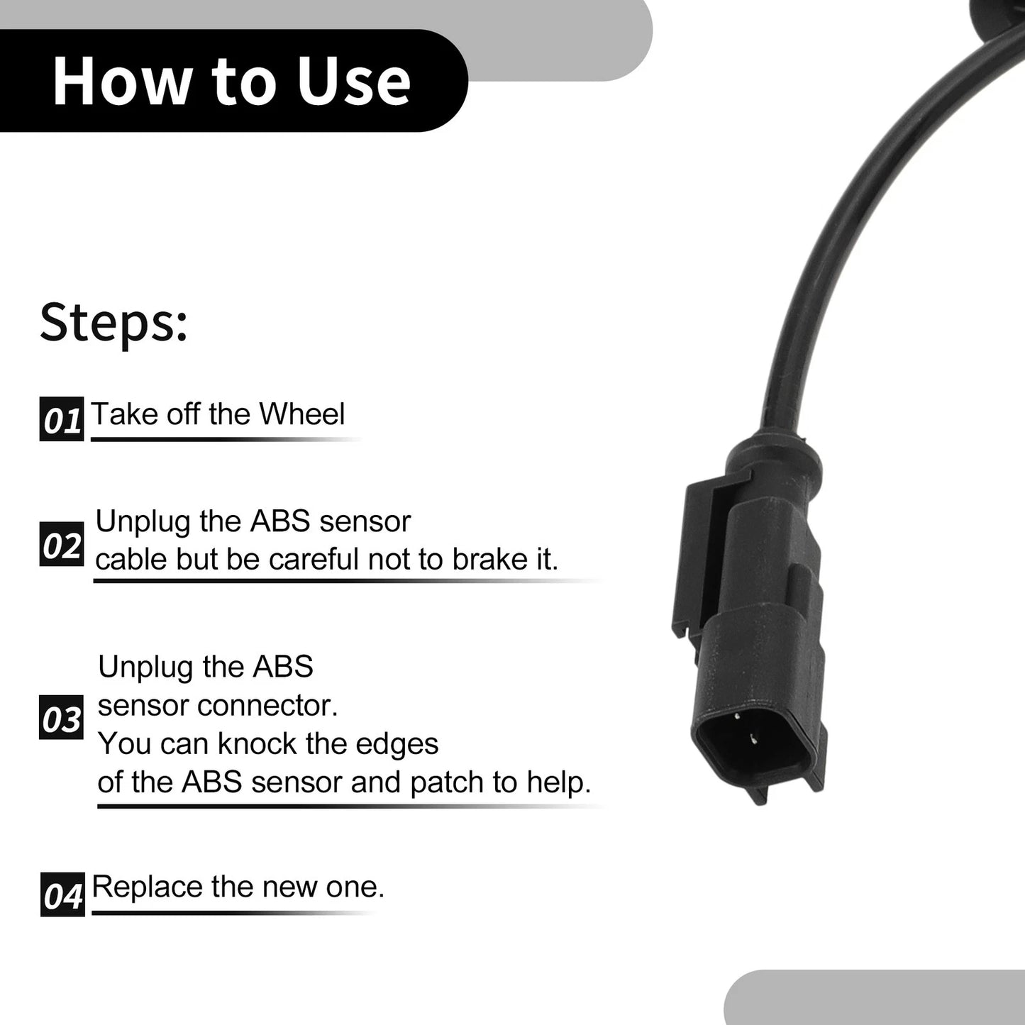 ABS Sensor for Ford Mustang 2015-2020 - Rear Left or Right (2015-2020)