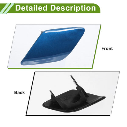 Front Left Washer Nozzle Cover for BMW 428i 2014-2016 (2 x Blue Caps)