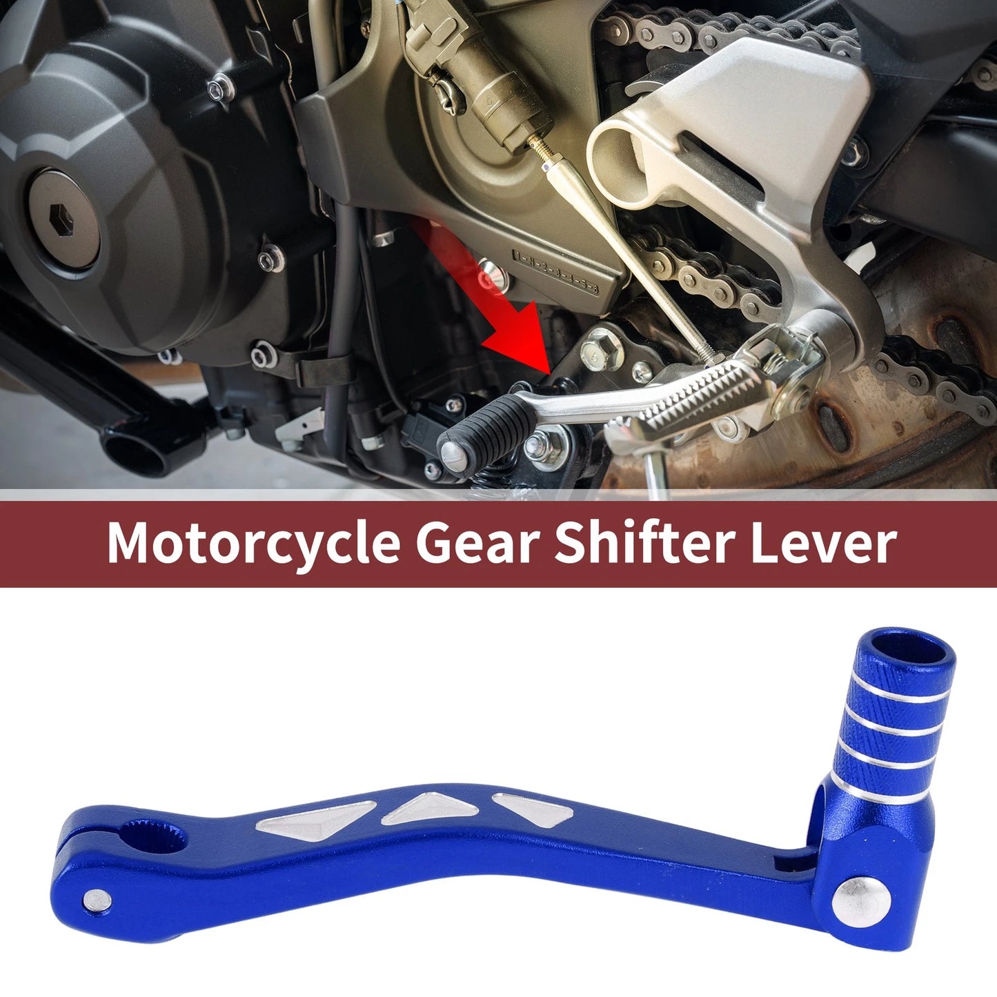 Blue Folding Gear Shifter Lever for Yamaha TTR 50cc