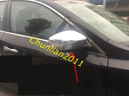 Chrome Rearview Side Mirror Covers for Nissan Sentra (2013-2018) 2 x pcs