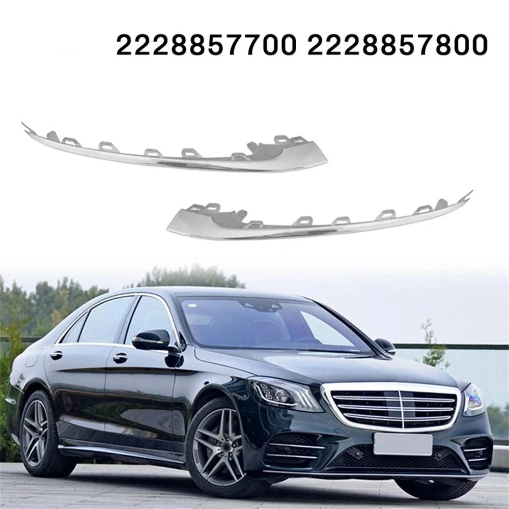 Front Bumper Lower Molding Trims for Mercedes-Benz W222 S450/560 (2018-2020)