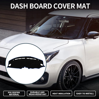 Dash Cover Mat for Suzuki Swift Sport (2018-2019) Black Blue