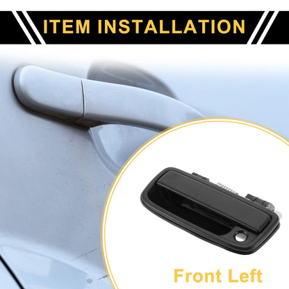 Front Left Exterior Door Handle for Toyota Tacoma (1995-2004) Black
