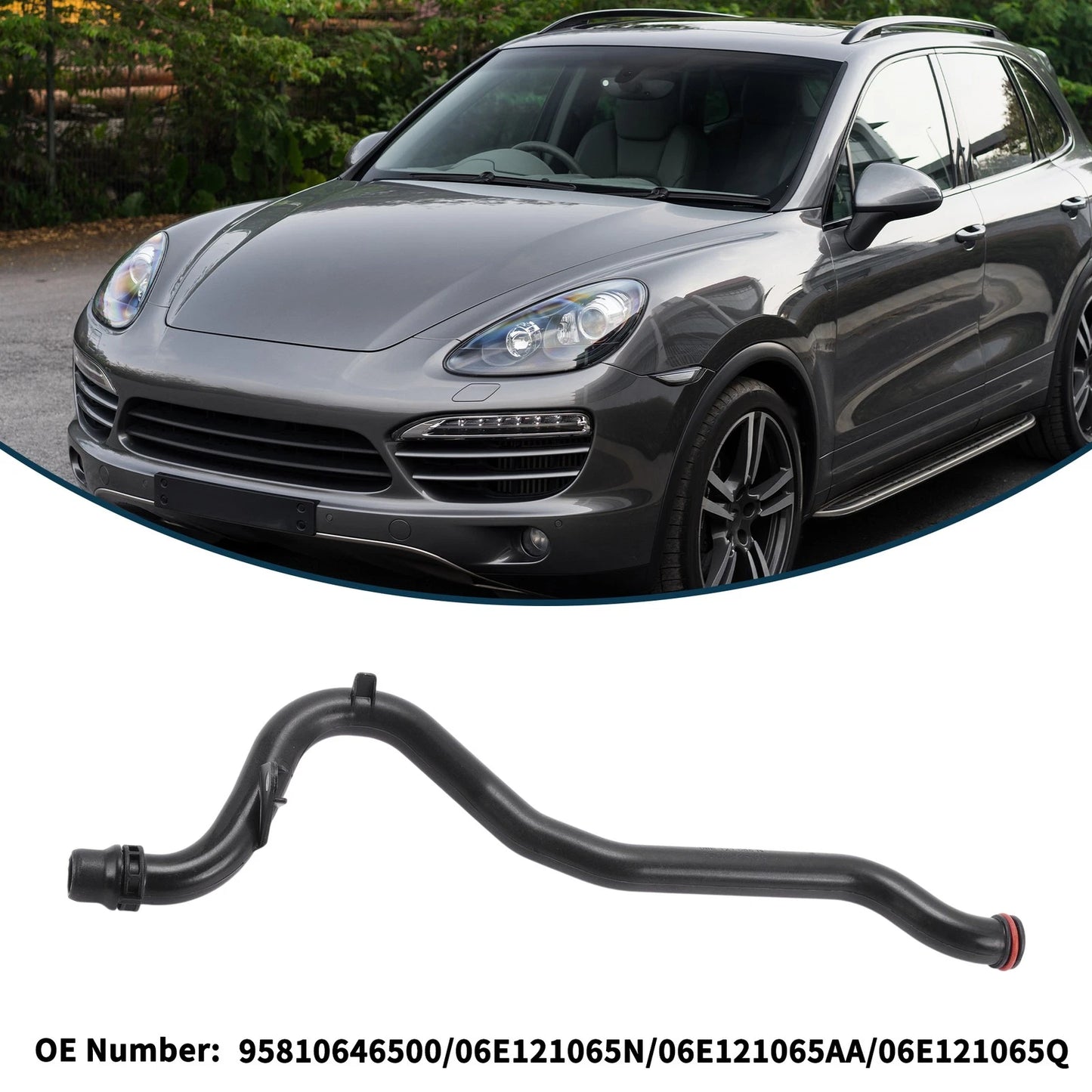 Radiator Hose for Porsche Cayenne 2011-2018 Plastic Coolant Pipe