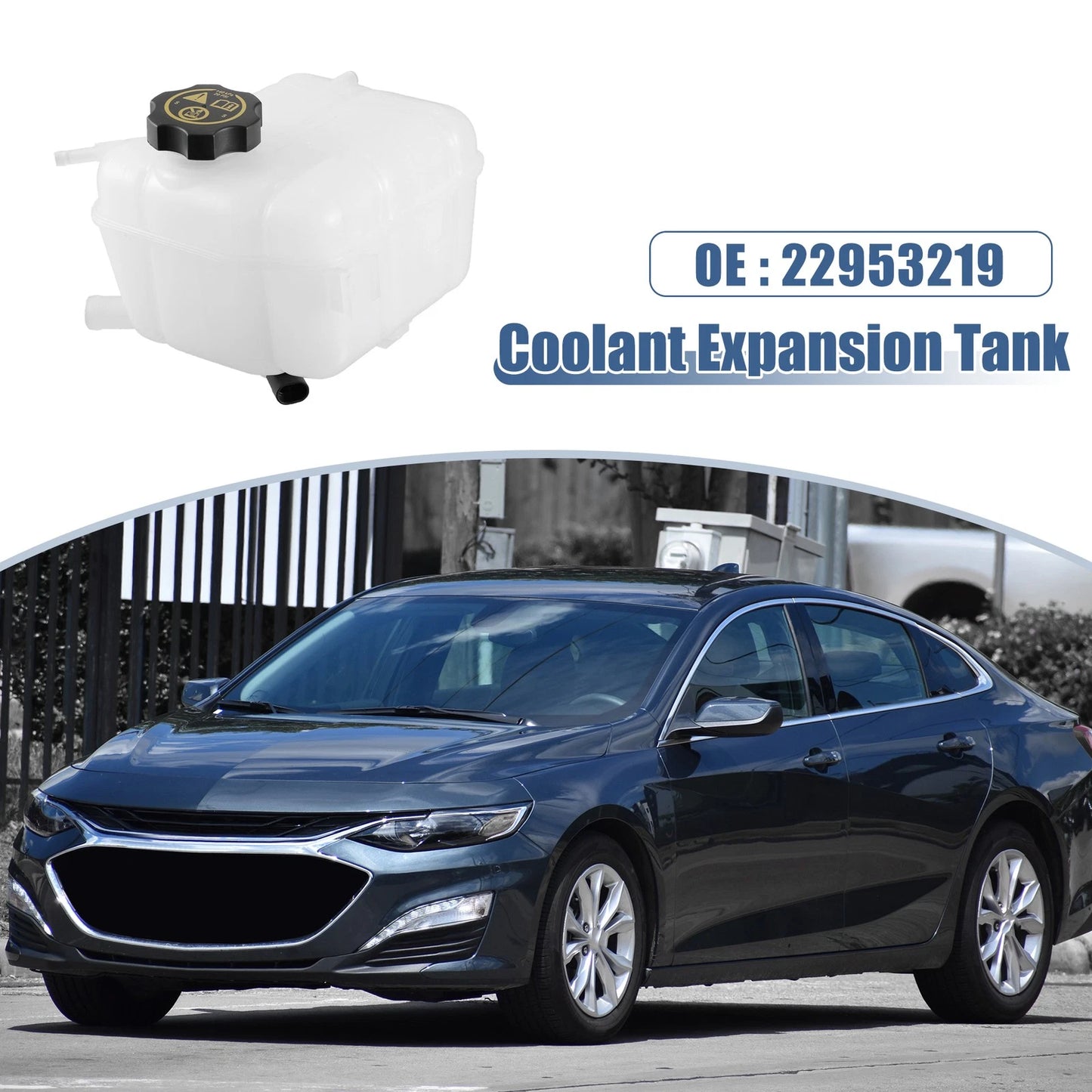 Coolant Radiator Reservoir Tank with Cap and Sensor for Chevrolet