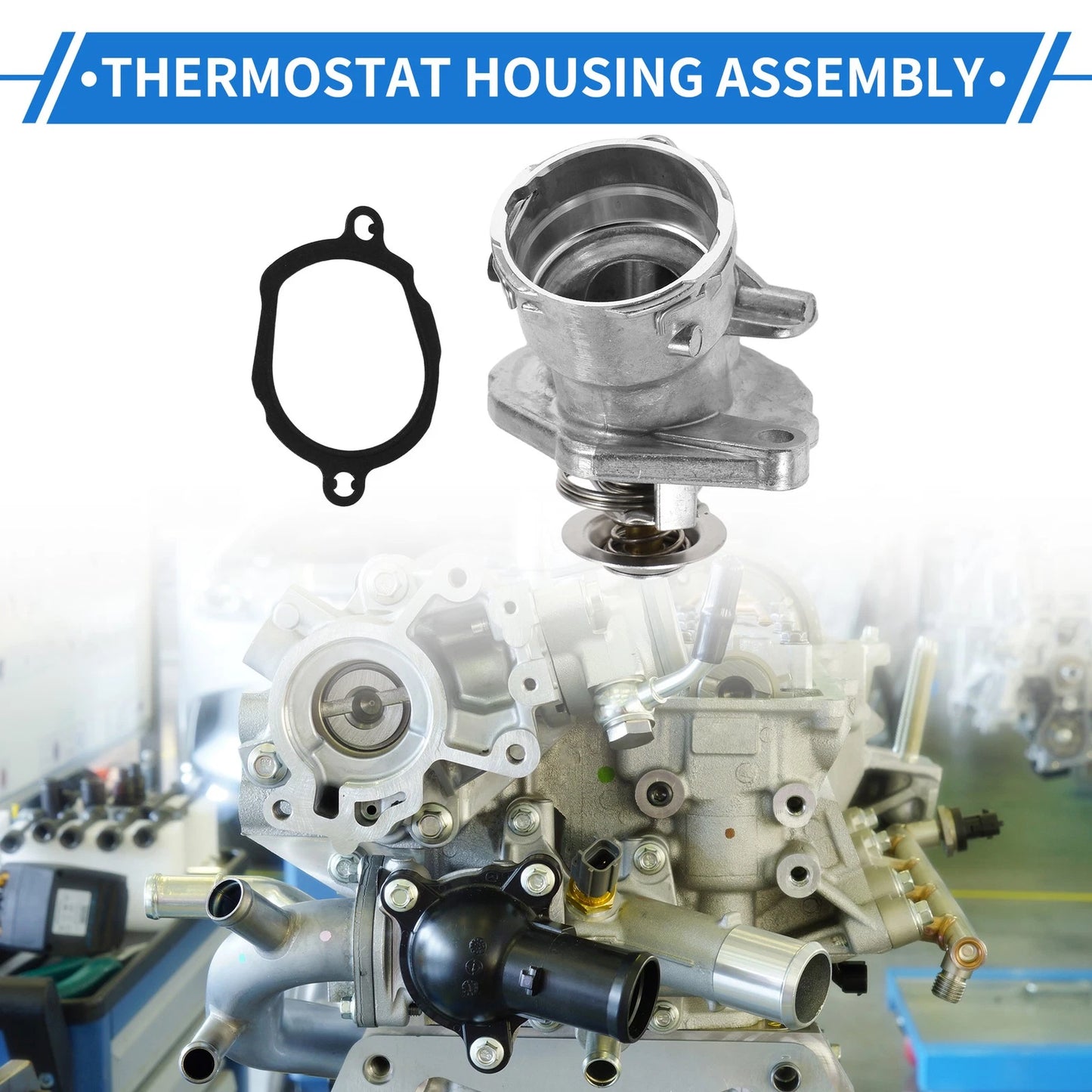 Thermostat Housing Assembly for Dodge Sprinter 2500 3500 (2007-2008)