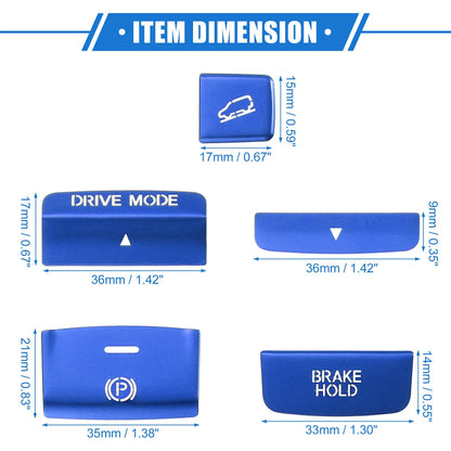 6pcs Center Console Handbrake Button Cover Trim for Honda CR-V (2023)