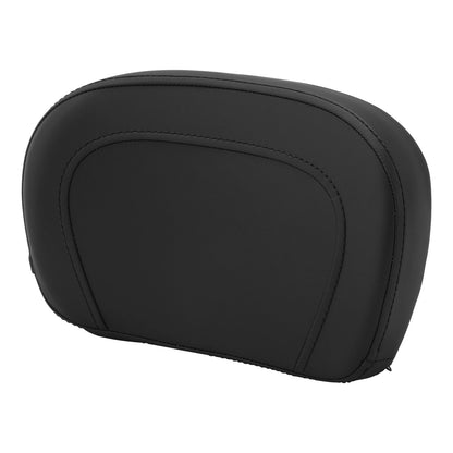Black PU Leather Sissy Bar Backrest Pad Bracket for Harley Touring (1997-2024)