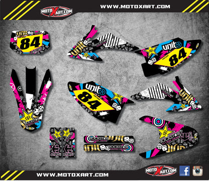 Custom Graphic Kit for Honda CRF 230 F Decals / Stickers (2008-2014)
