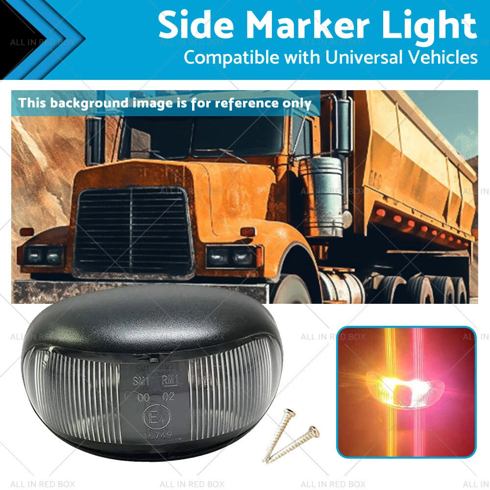 LED Clearance Lights Side Marker Lamp Red Amber for Truck Trailer 12V 24V