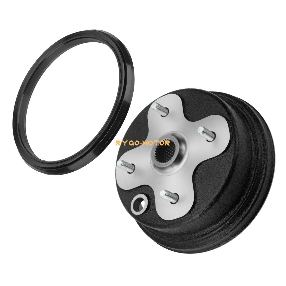 Rear Wheel Brake Drum Hub w/Seal for Yamaha Timberwolf 250 YFB250 (1992–1993)