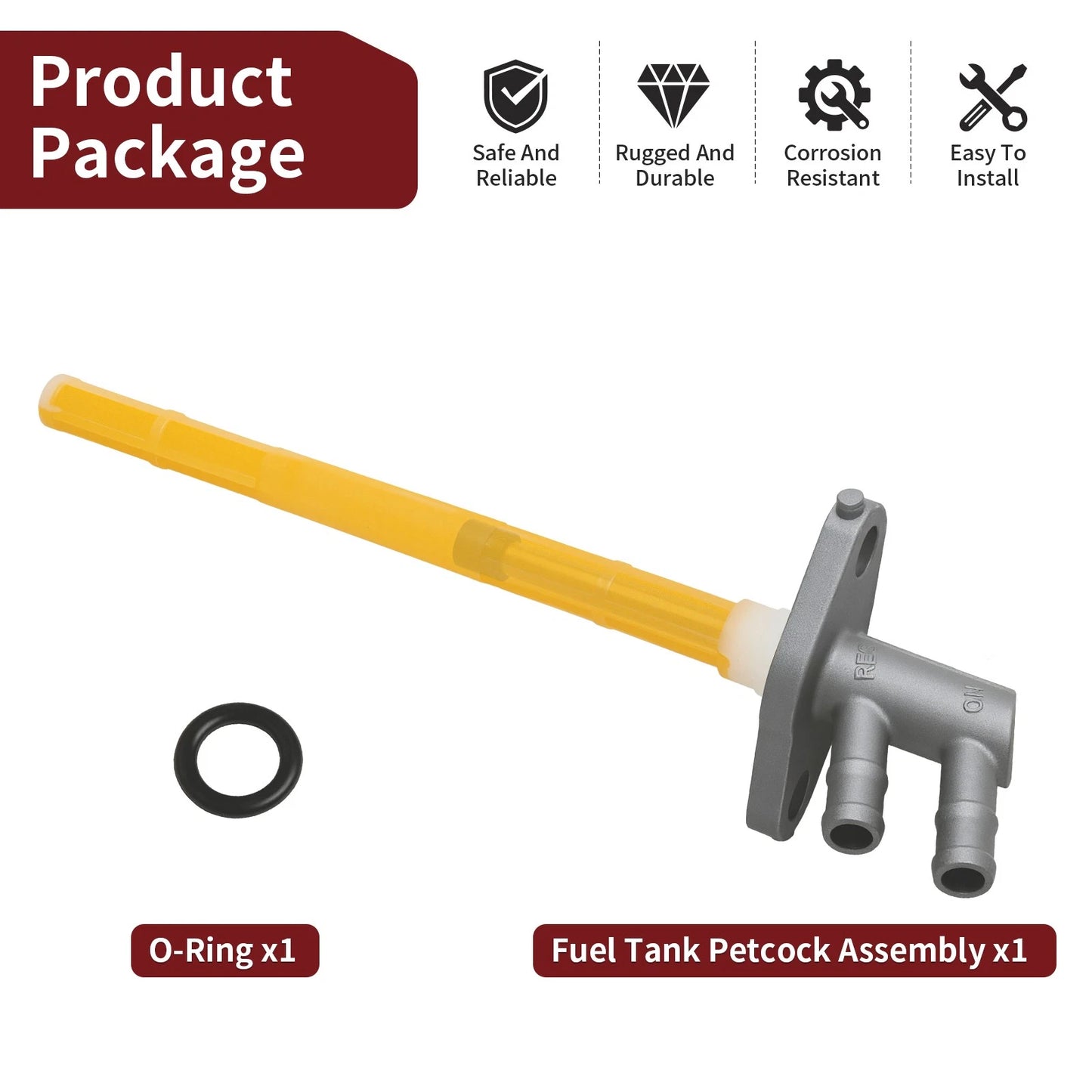 Fuel Joint Assembly for Honda CRF250X (2004-2007) w/ Fuel Pipe O-Ring