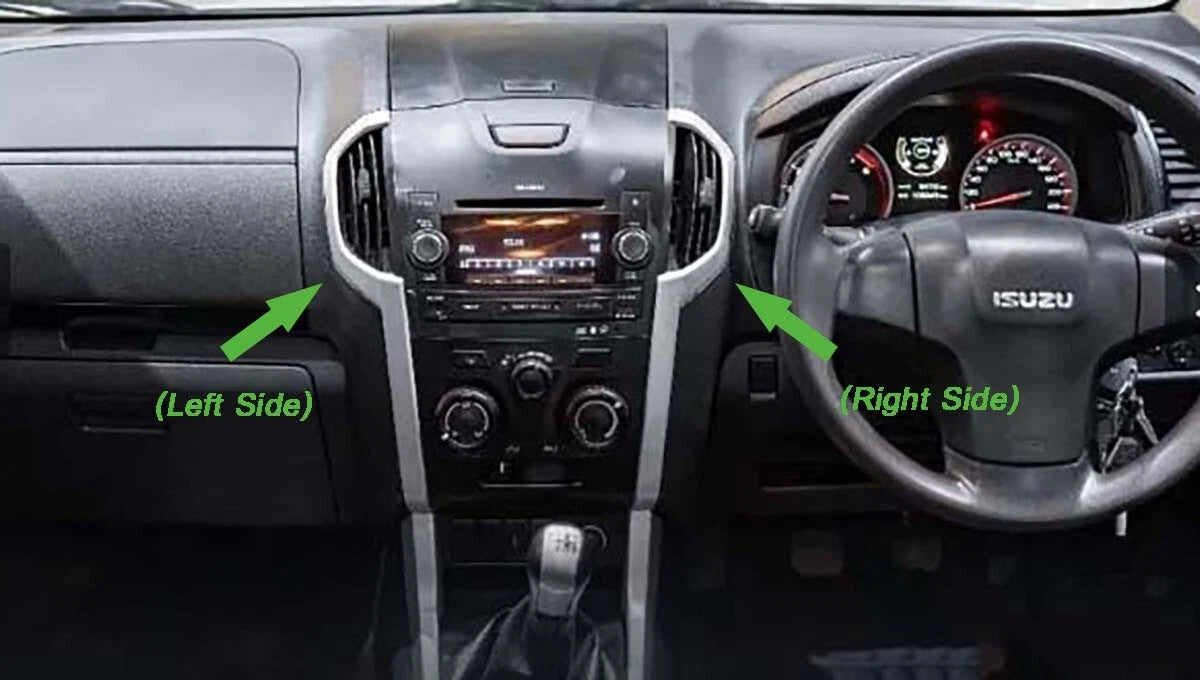 Chrome Air Vent Trim Covers for Isuzu D-Max (2012-2019)