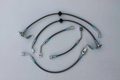 Braided Brake Hose Set for VY VZ Holden 2WD Crewman (2002-2007)